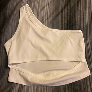 One shoulder crop top